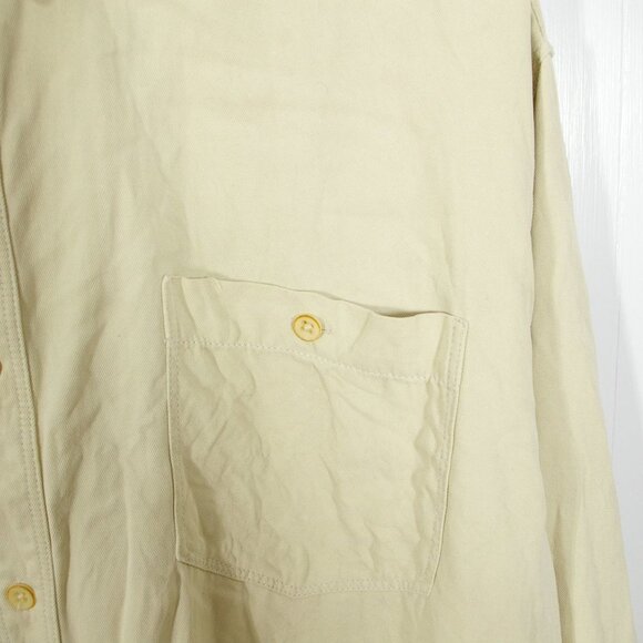 Tommy Bahama 100% Silk Button Up Shirt Adult Extra Large Beige Tan Casual Mens - Picture 3 of 8